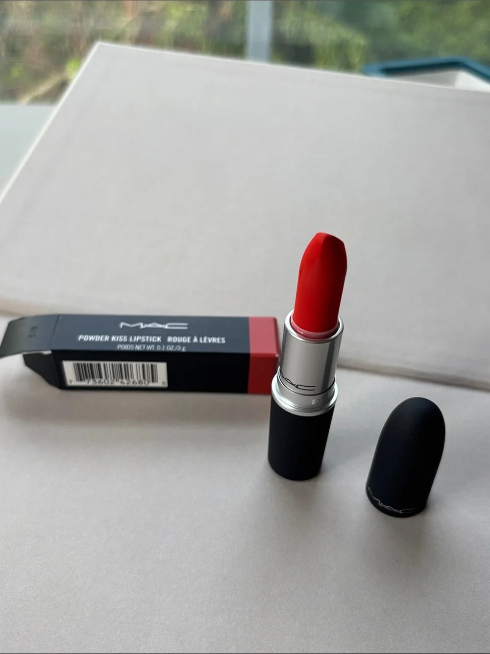 MAC Cosmetics Powder Kiss Lipstick （303 style shocked ) full size